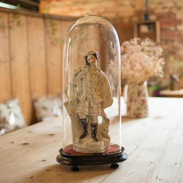 Antique Mantel Clock Dome, English, Glass, Taxidermy Showcase, Late Victorian