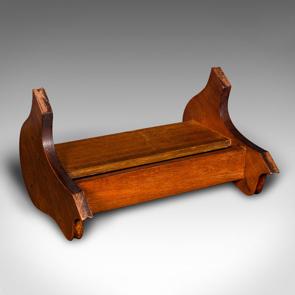 Small Antique Novel Rest, English, Book Trough, Desktop, Office, Edwardian, 1910