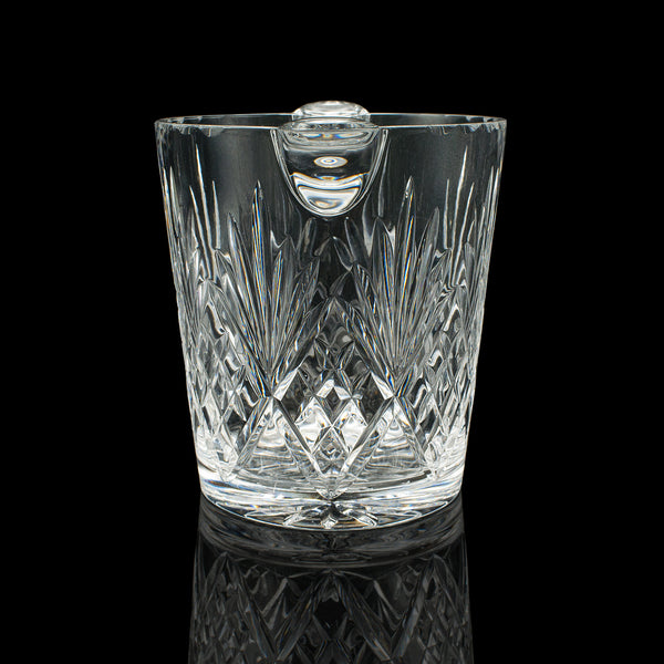 Vintage Wine Cooler, English, Cut Glass, Ice Bucket, Mid Century, Circa 1960