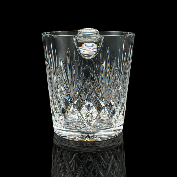 Vintage Wine Cooler, English, Cut Glass, Ice Bucket, Mid Century, Circa 1960