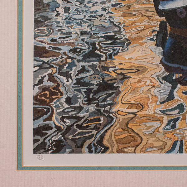 Contemporary Venetian Canal Print, English, Framed, Limited Edition, Hand Signed