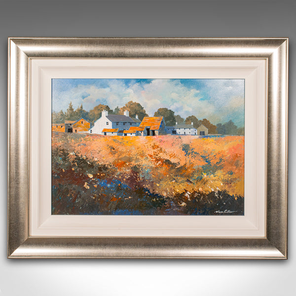 Contemporary Framed Landscape Painting, English, Acrylics, Signed, Nick Potter