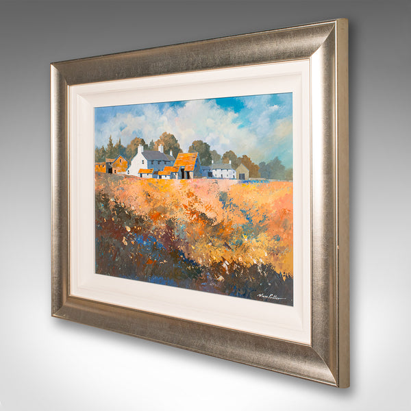 Contemporary Framed Landscape Painting, English, Acrylics, Signed, Nick Potter