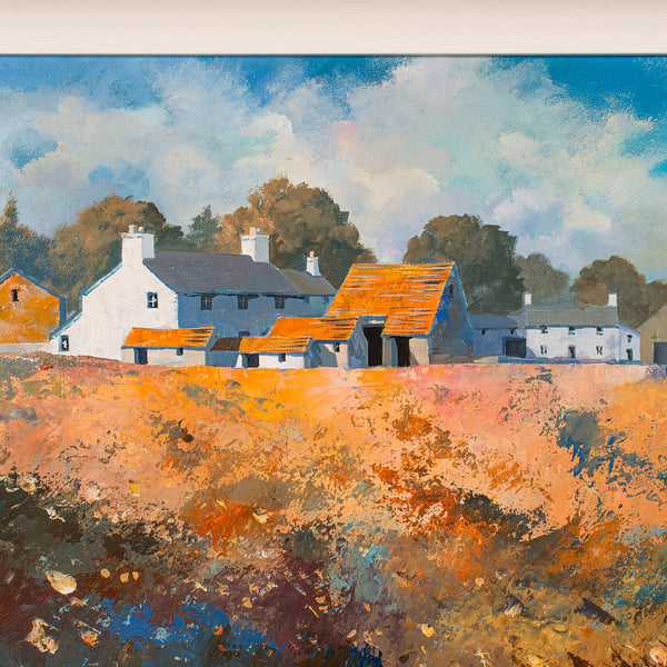 Contemporary Framed Landscape Painting, English, Acrylics, Signed, Nick Potter