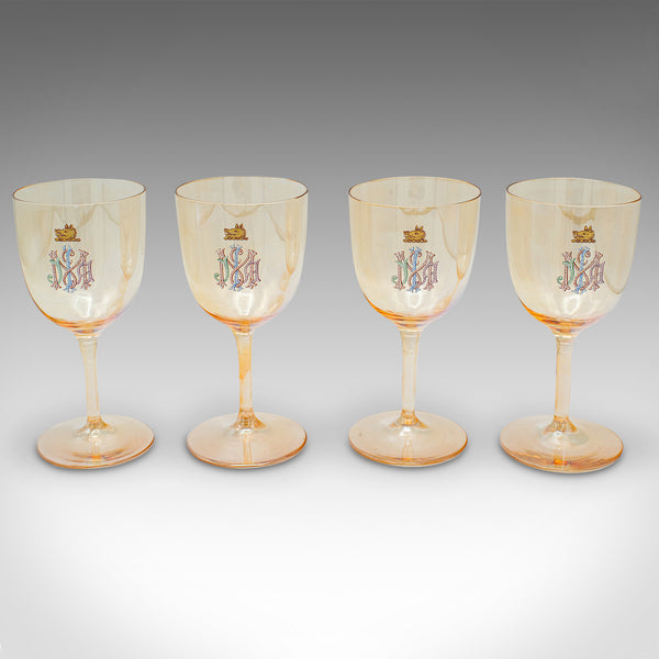 Antique Cocktail Glass Service, Austrian, Wine, Aperitif, 12 pieces, Victorian