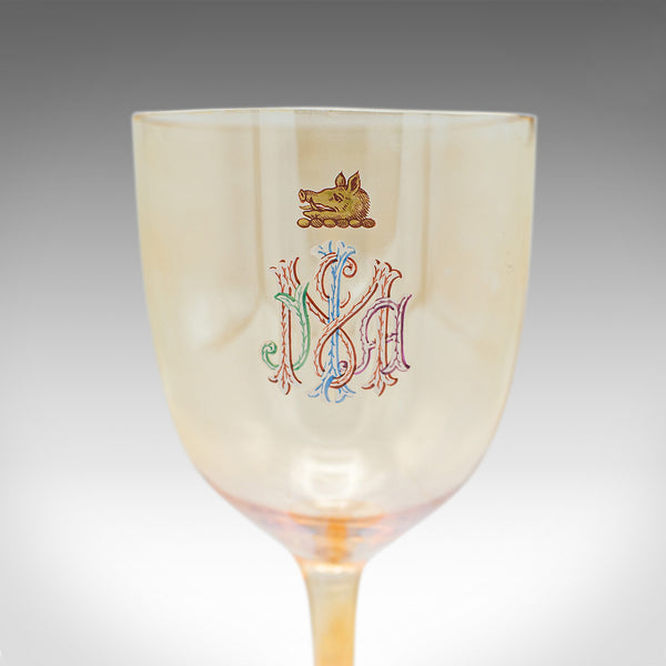 Antique Cocktail Glass Service, Austrian, Wine, Aperitif, 12 pieces, Victorian