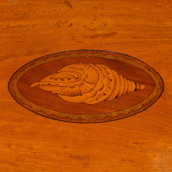 Antique Butler's Serving Tray, English Satinwood, Afternoon Tea Platter, Regency