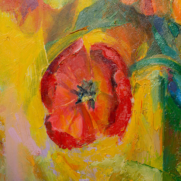 Contemporary Still Life Painting, English, Framed Oil on Canvas, Artist Signed