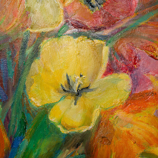 Contemporary Still Life Painting, English, Framed Oil on Canvas, Artist Signed