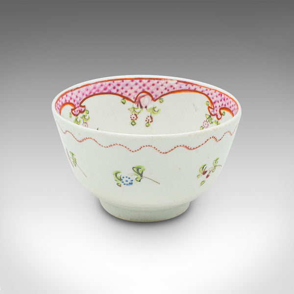 Antique Green Tea Sipping Duo, Japanese, Ceramic, Cup & Saucer, Victorian, 1900