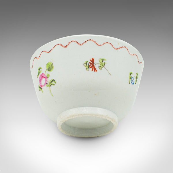 Antique Green Tea Sipping Duo, Japanese, Ceramic, Cup & Saucer, Victorian, 1900