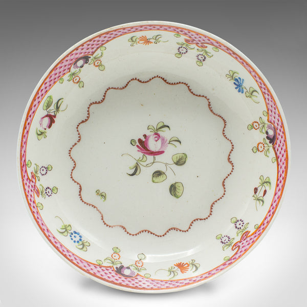 Antique Green Tea Sipping Duo, Japanese, Ceramic, Cup & Saucer, Victorian, 1900