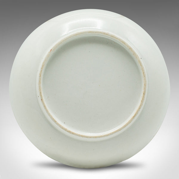 Antique Green Tea Sipping Duo, Japanese, Ceramic, Cup & Saucer, Victorian, 1900