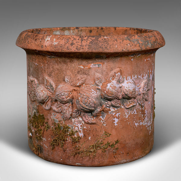 Large Vintage Jardiniere Pot, Italian, Terracotta, Outdoor, Garden Planter, 1970