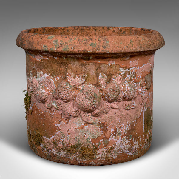 Large Vintage Jardiniere Pot, Italian, Terracotta, Outdoor, Garden Planter, 1970