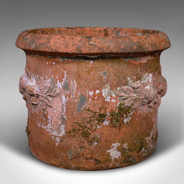 Large Vintage Jardiniere Pot, Italian, Terracotta, Outdoor, Garden Planter, 1970