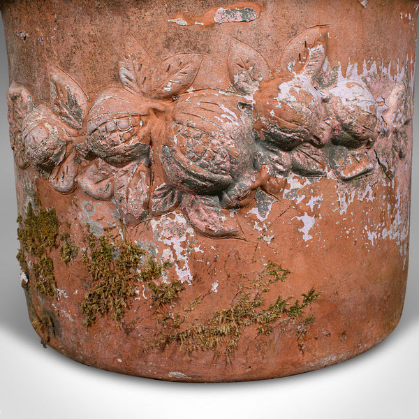 Large Vintage Jardiniere Pot, Italian, Terracotta, Outdoor, Garden Planter, 1970