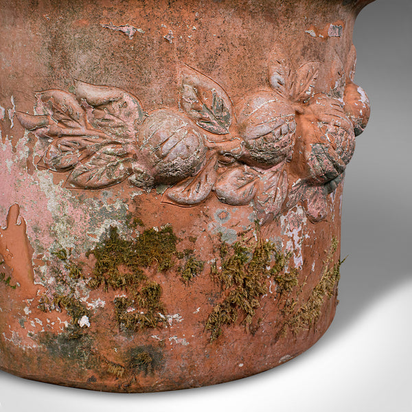 Large Vintage Jardiniere Pot, Italian, Terracotta, Outdoor, Garden Planter, 1970