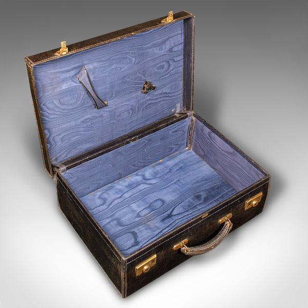 Vintage Travelling Suitcase, English, Leather Case, Asprey London, Circa 1930