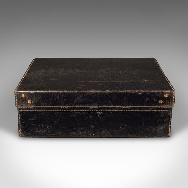 Vintage Travelling Suitcase, English, Leather Case, Asprey London, Circa 1930