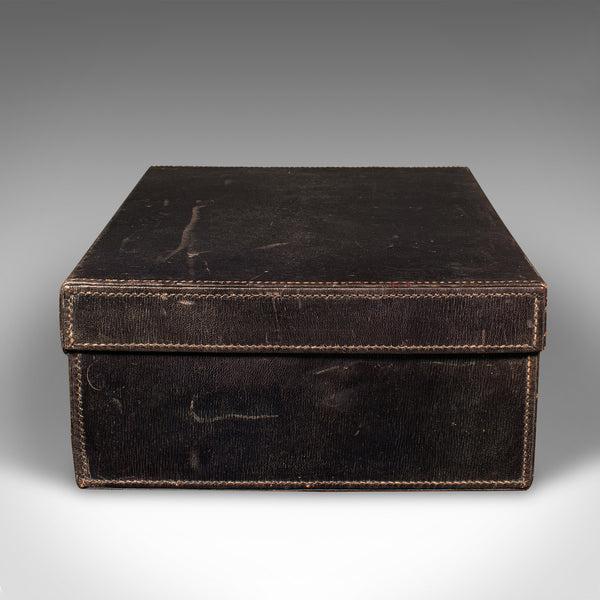 Vintage Travelling Suitcase, English, Leather Case, Asprey London, Circa 1930