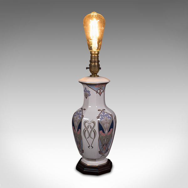 Pair of Vintage Liberty London Table Lamp Bases, English, Ianthe Pattern, Light