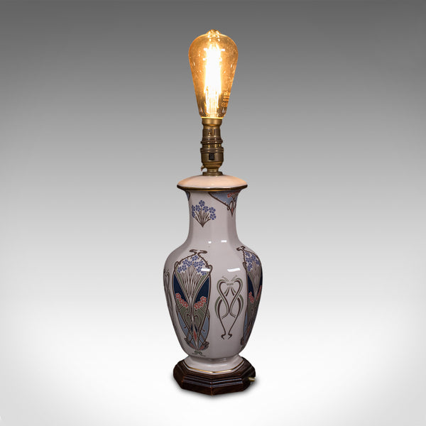Pair of Vintage Liberty London Table Lamp Bases, English, Ianthe Pattern, Light