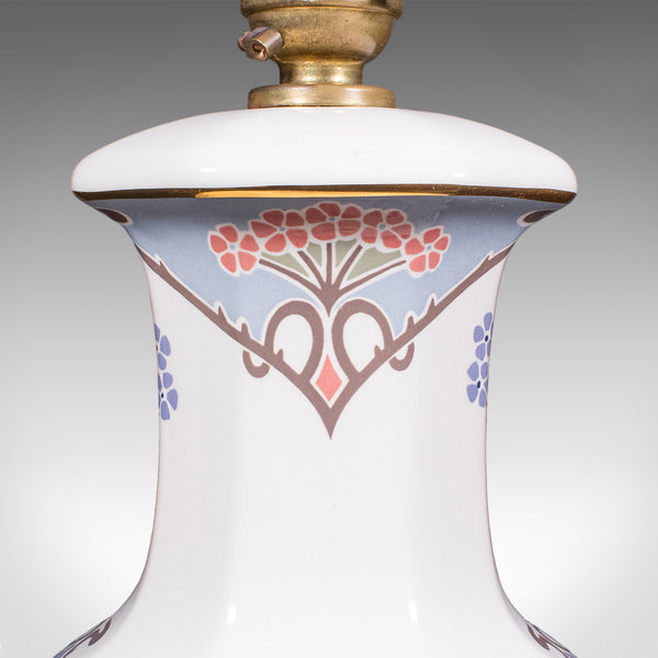 Pair of Vintage Liberty London Table Lamp Bases, English, Ianthe Pattern, Light