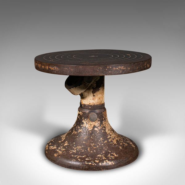 Pair Of Antique Pottery Decoration Wheels, English, Finishing Plinth, Victorian