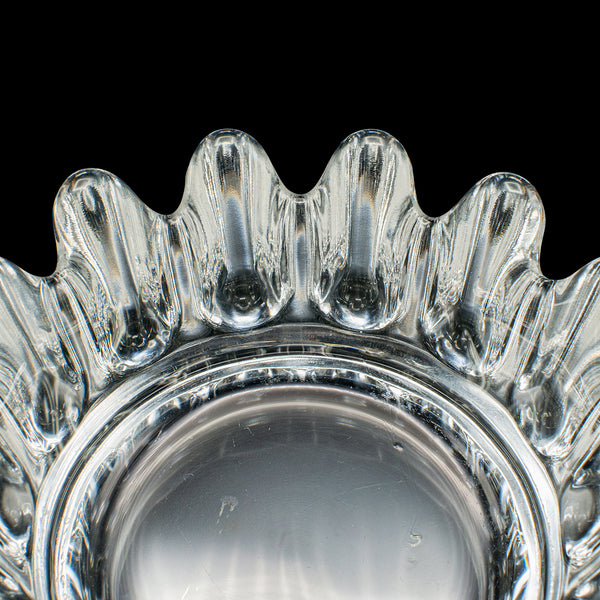 Vintage Bonbon Dish, English, Art Glass, Ornamental Bowl, Post Modern, C.1980