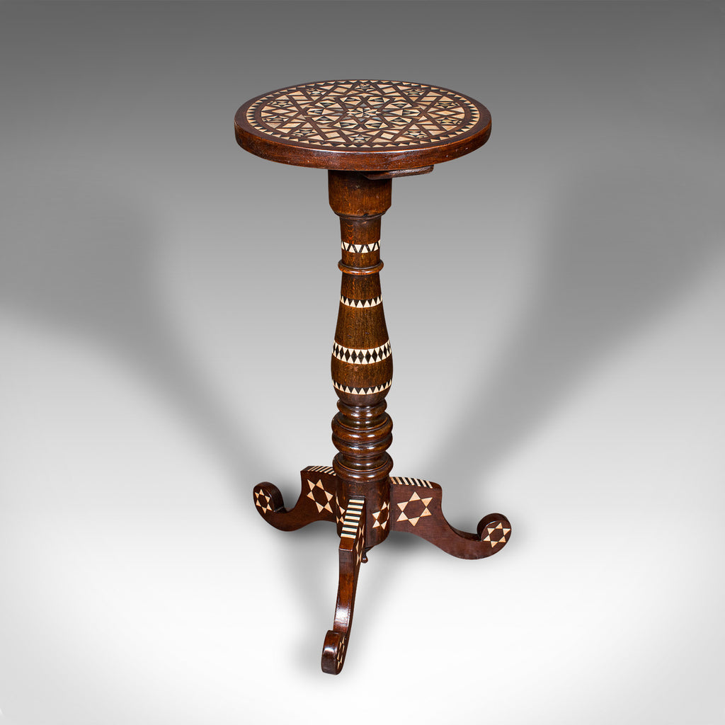Small Vintage Hookah Table, Middle Eastern, Side, Moorish Taste, Mid Century