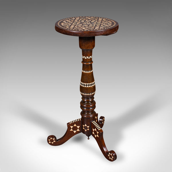 Small Vintage Hookah Table, Middle Eastern, Side, Moorish Taste, Mid Century