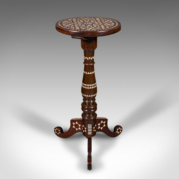 Small Vintage Hookah Table, Middle Eastern, Side, Moorish Taste, Mid Century