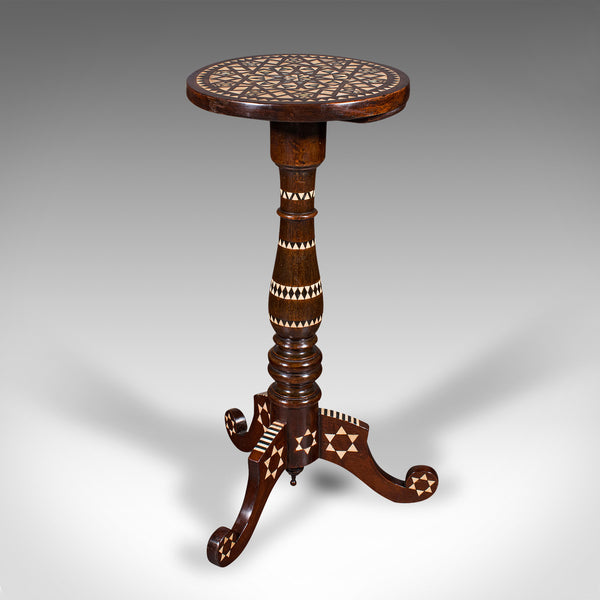 Small Vintage Hookah Table, Middle Eastern, Side, Moorish Taste, Mid Century