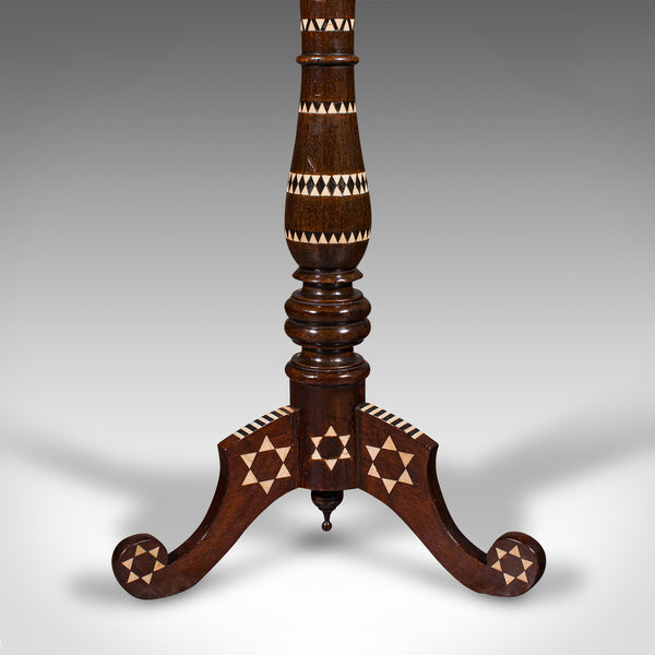 Small Vintage Hookah Table, Middle Eastern, Side, Moorish Taste, Mid Century