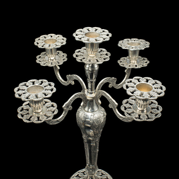 Vintage 4 Branch Candlestick, Candelabra, Table Centrepiece, Art Deco, C.1940