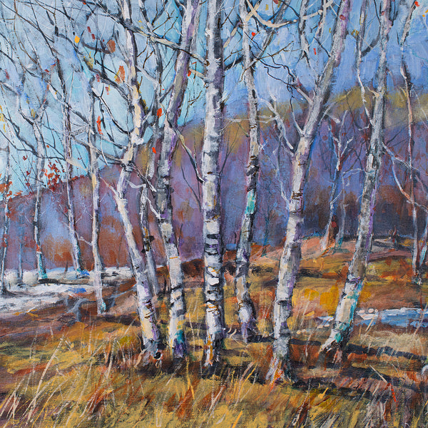 Framed Contemporary Landscape Painting, English, Oil, Art, Picture, Woodland