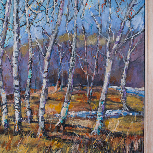 Framed Contemporary Landscape Painting, English, Oil, Art, Picture, Woodland