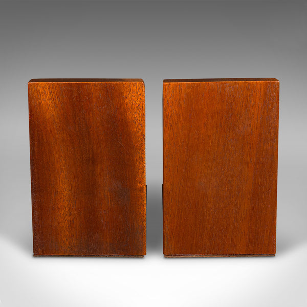 Pair Of Vintage Acorn Bookends, English, Decorative Book Rest, Mid Century, 1960