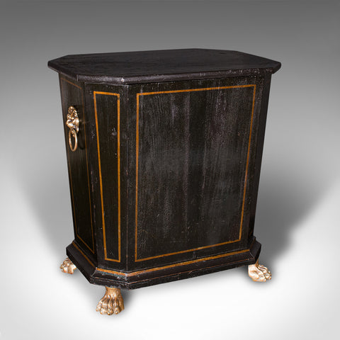 Antique Fireside Store, English Pine, Log, Coal Bin, Aesthetic Period, Victorian