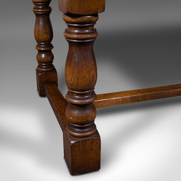 Vintage 8 Seat Country House Table, English, Oak, Refectory, Kitchen, Farmhouse