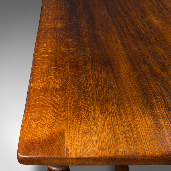 Vintage 8 Seat Country House Table, English, Oak, Refectory, Kitchen, Farmhouse