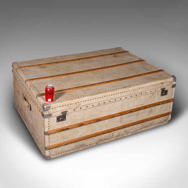 Gigantic Antique Shop's Display Chest, English, Vellum, Oak, Trunk, Coffee Table