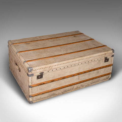 Gigantic Antique Shop's Display Chest, English, Vellum, Oak, Trunk, Coffee Table