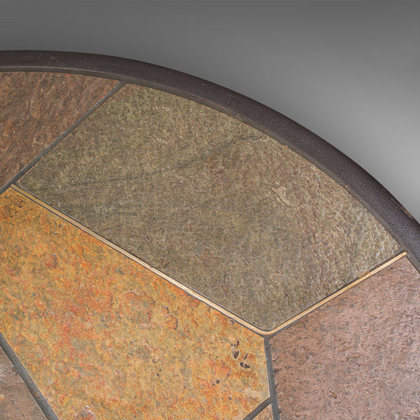 Vintage Designer Coffee Table, Dutch, Slate, Decorative, Brutalist, Paul Kingma