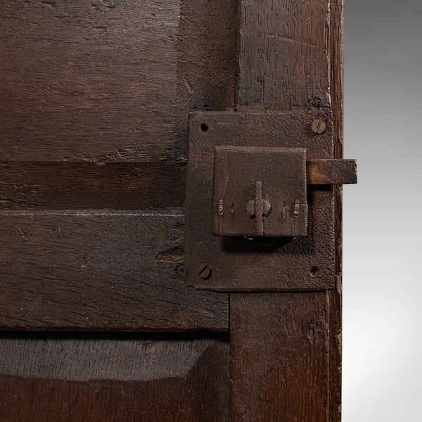 Small Antique Corner Cabinet, English Oak, Wall Cupboard, William and Mary, 1690