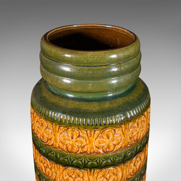 Tall Vintage Lava Stick Stand, German, Ceramic, Hall, Umbrella, Large Vase, 1970