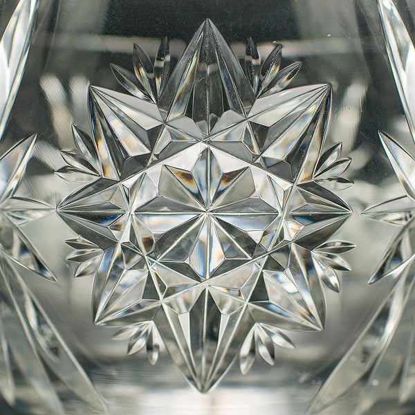 Large Vintage Crystal Fruit Bowl, English, Cut Glass, Decorative, Serving Dish