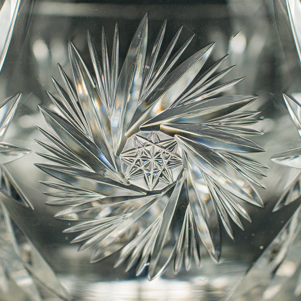 Large Vintage Crystal Fruit Bowl, English, Cut Glass, Decorative, Serving Dish