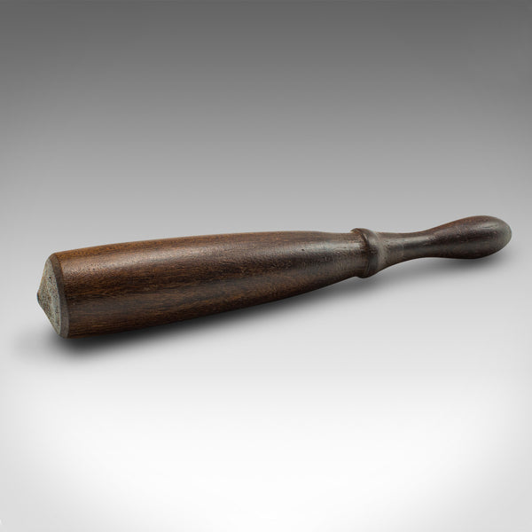 Vintage Mortar And Pestle, English, Turned Walnut, Apothecary, Kitchen, C.1970